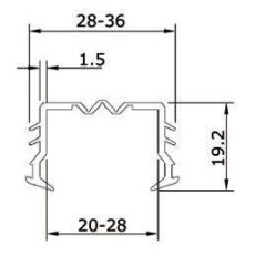Zwart beglazingsrubber om ventilatieroosters te monteren