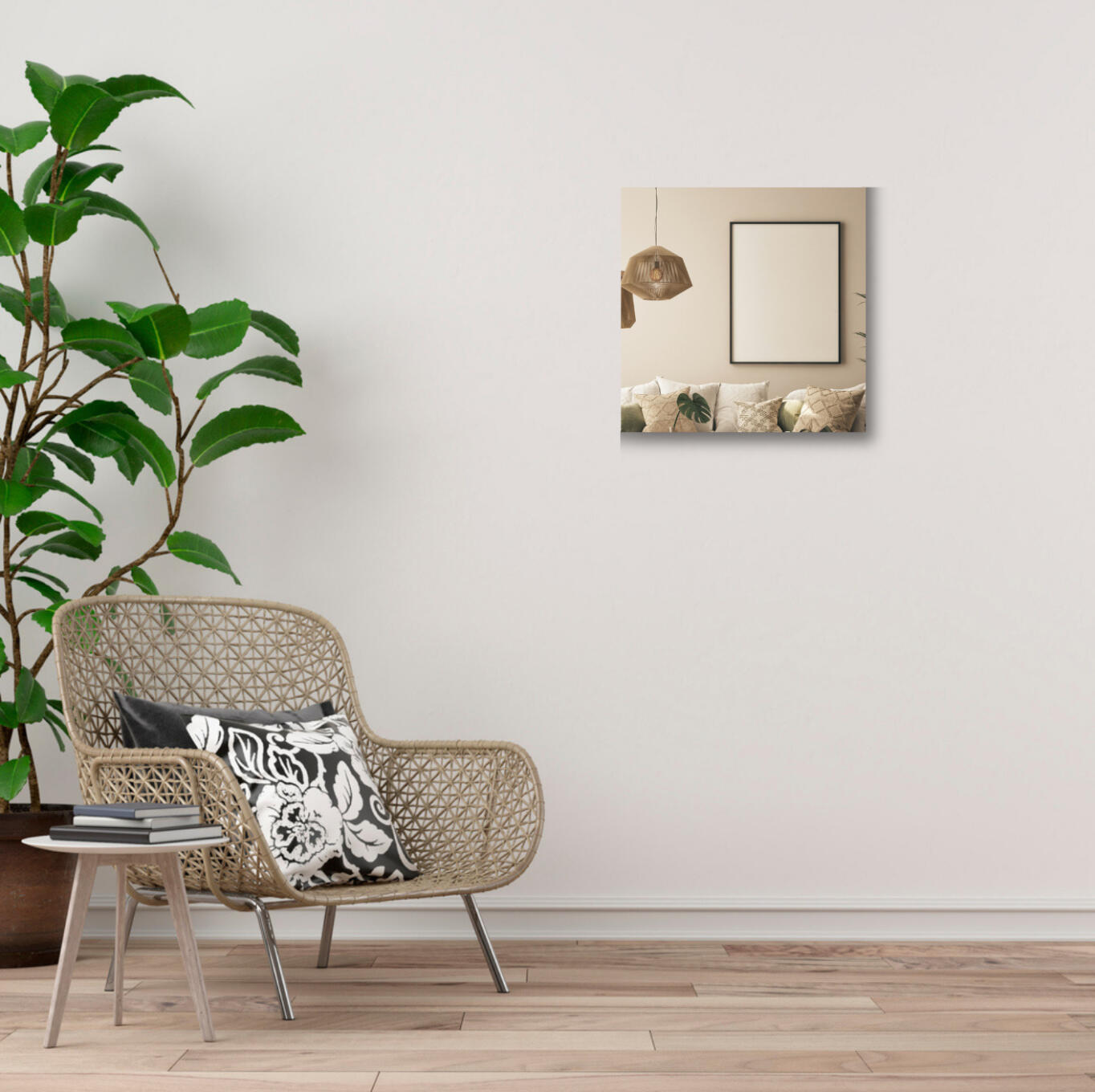 Spiegelglas vierkant - brons 500 x 500 mm